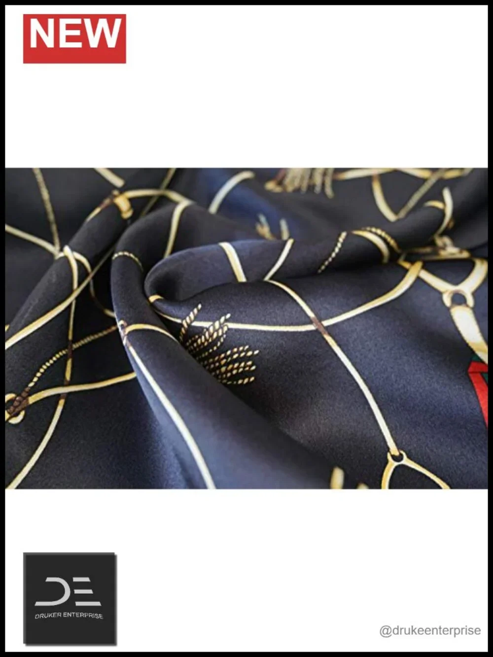 100% Mulberry Silk Square Neckerchief Scarf with Gift Box